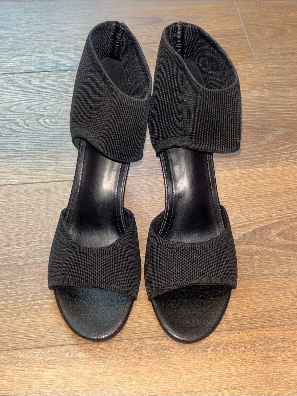 Sicare ladies black stiletto peep toe heels NWT (Size 8) - Picture 5 of 11